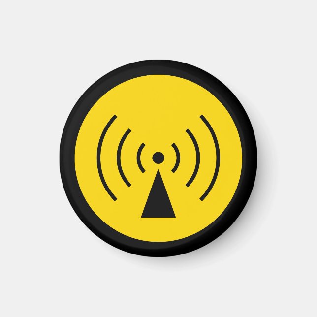 rf Warning Symbol Magnet (Front)