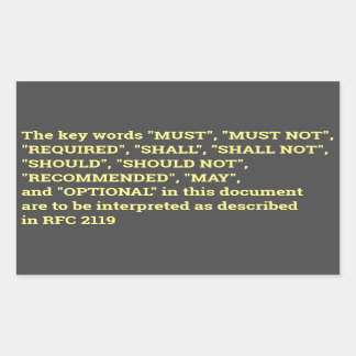 RFC 2119 sticker