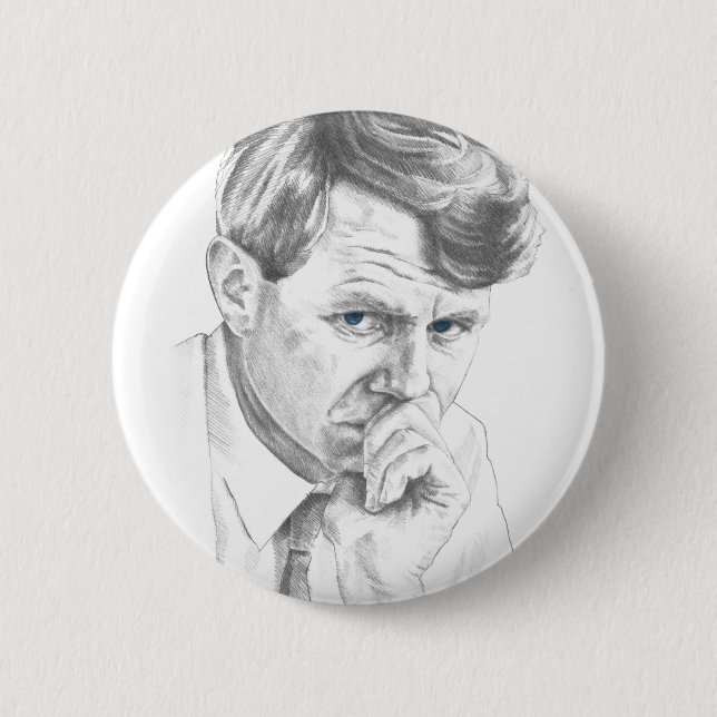 RFK 50-Year Anniversary 6 Cm Round Badge (Front)