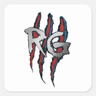 RG Logo Clear Square Sticker