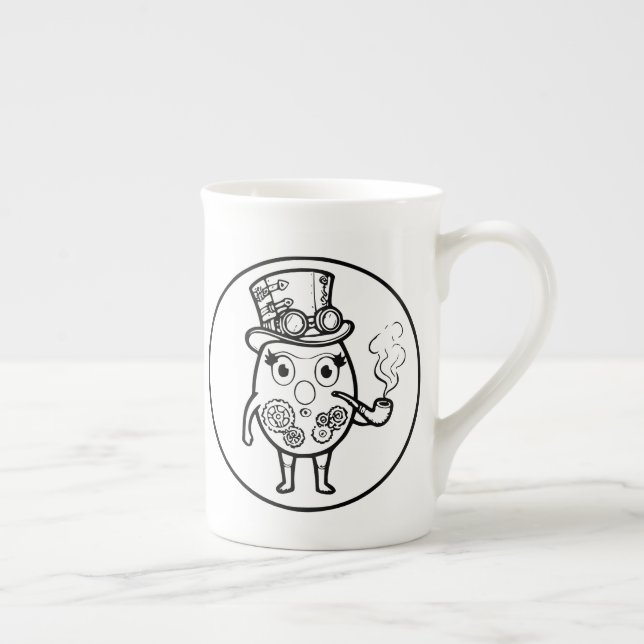 RG RA Egg Art Bone China Mug (Right)