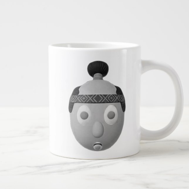 RG RA Egg Art Large Coffee Mug (Right)