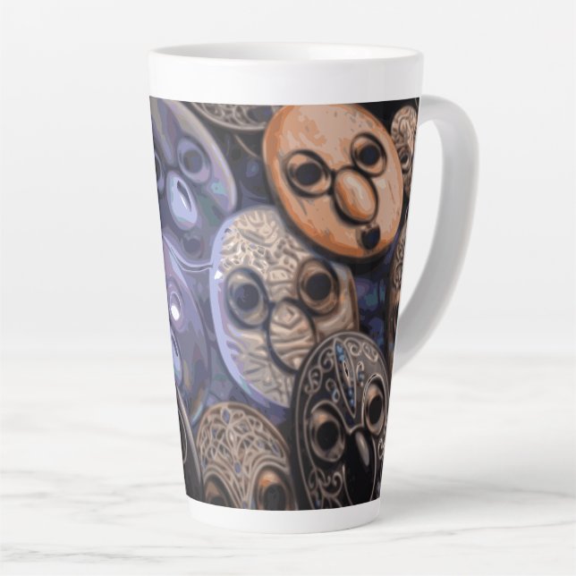 RG RA Egg Art Latte Mug (Right Angle)