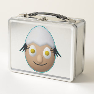 RG RA Egg Art Metal Lunch Box