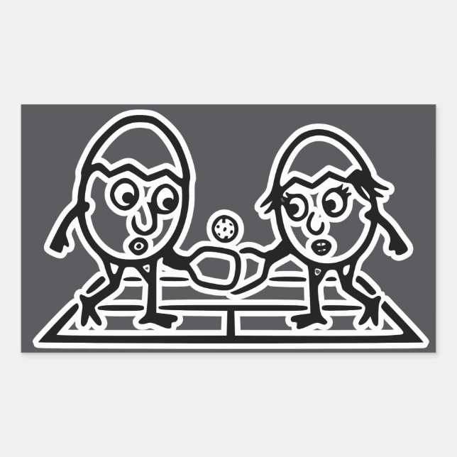 RG RA Egg Art Rectangular Sticker (Front)