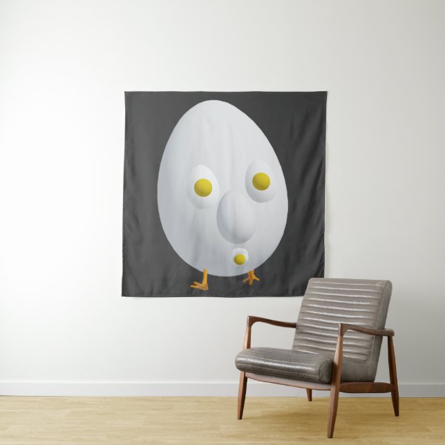 RG RA Egg Art Tapestry (In Situ)