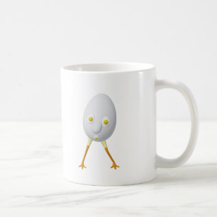 RG & RA Quirky Egg Character Cute Design Coffee Mug