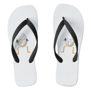 RG & RA Quirky Egg Character Cute Design Jandals