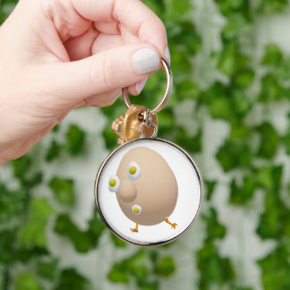 RG & RA Quirky Egg Character Cute Design Key Ring