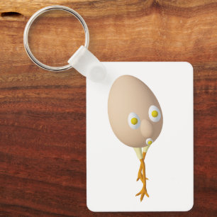 RG & RA Quirky Egg Character Cute Design Key Ring