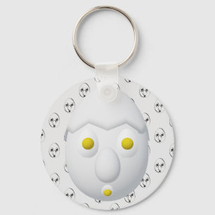 RG & RA Quirky Egg Character Cute Design Key Ring