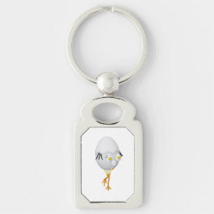 RG & RA Quirky Egg Character Cute Design Key Ring