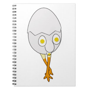RG & RA Quirky Egg Character Cute Design Notebook