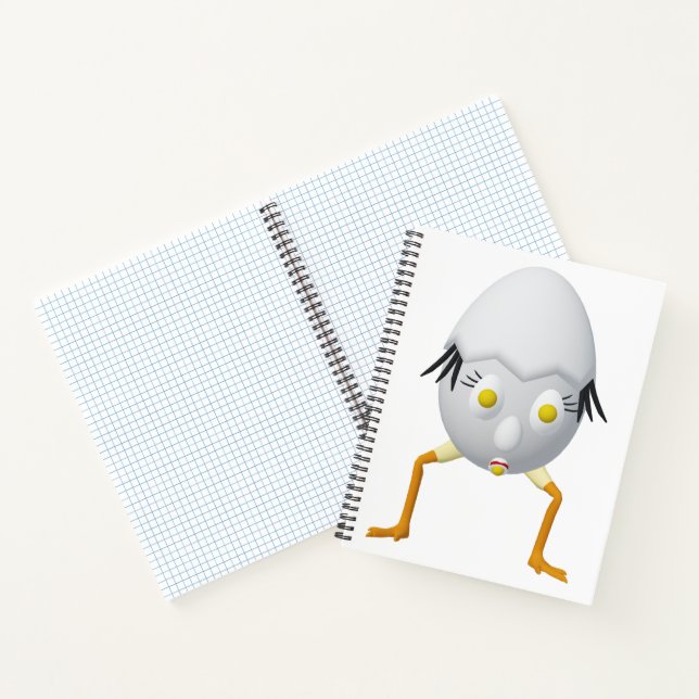 RG & RA Quirky Egg Character Cute Design Notebook (Inside)