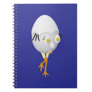 RG & RA Quirky Egg Character Cute Design Notebook