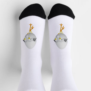 RG & RA Quirky Egg Character Cute Design Socks