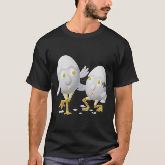 RG & RA Quirky Egg Character Cute Design T-Shirt