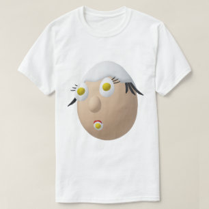 RG & RA Quirky Egg Character Cute Design T-Shirt