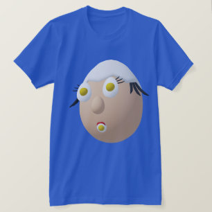 RG & RA Quirky Egg Character Cute Design T-Shirt