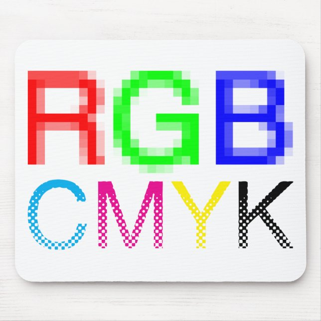 RGB CMYK MOUSE PAD (Front)