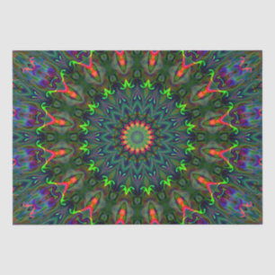 rgb coloured mandala tissue paper