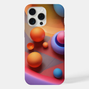 RGB Luminogram Geometric Shapes – Volumetric 3D iPhone 15 Pro Max Case