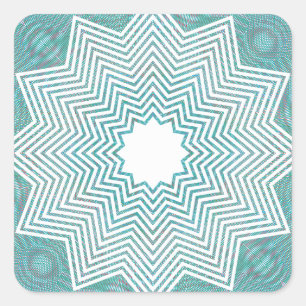 RGB Pattern Flake Square Sticker