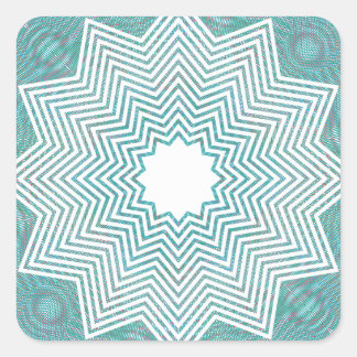 RGB Pattern Flake Square Sticker