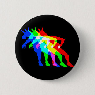 RGB Unicorn V02 6 Cm Round Badge