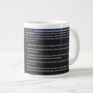 RGPhoto Wermz Logo with Description Giant Coffee M Large Coffee Mug