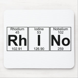 Rh-I-No (rhino) - Full Mouse Pad