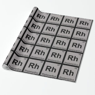 Rh - Rhadamanthus Greek Chemistry Periodic Table Wrapping Paper