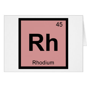 Rh - Rhodium Chemistry Periodic Table Symbol