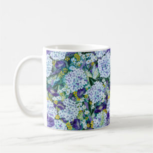 Rhapsody - Hydrangea and Poppy Floral Mug
