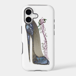 Rhapsody in Blue Stiletto Shoe Art