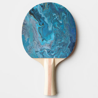 Rhapsody in Turquoise Ping Pong Paddle