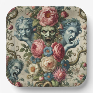 Rhapsody Road – Gothic Floral Paper Plate