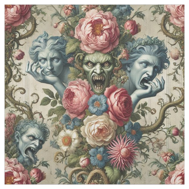 Rhapsody Road – Gothic Statement Tile Fabric (Swatch)