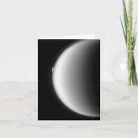 Rhea Emerges from Titan Note Card