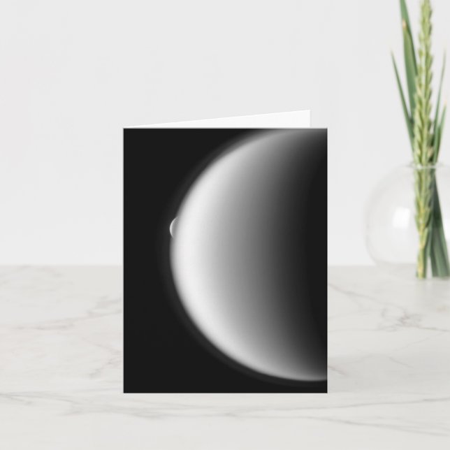 Rhea Emerges from Titan  Note Card (Front)