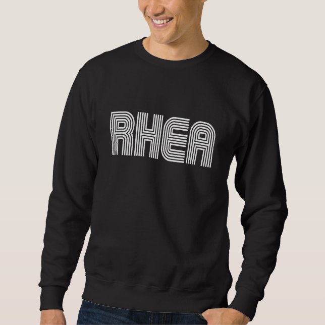 Rhea Food  Retro 70s 80s Sweatshirt (Front)