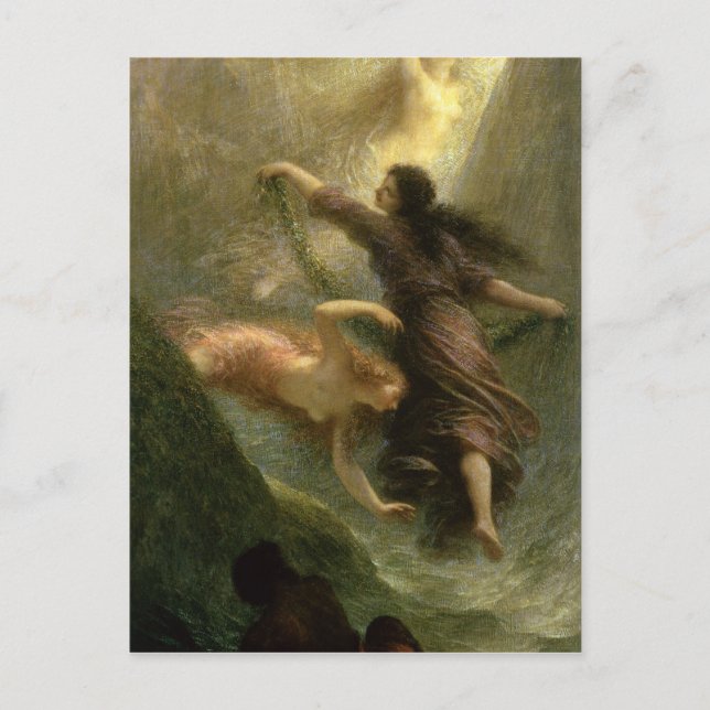 Rheingold, first scene, 1888 postcard (Front)