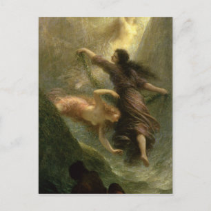 Rheingold, first scene, 1888 postcard