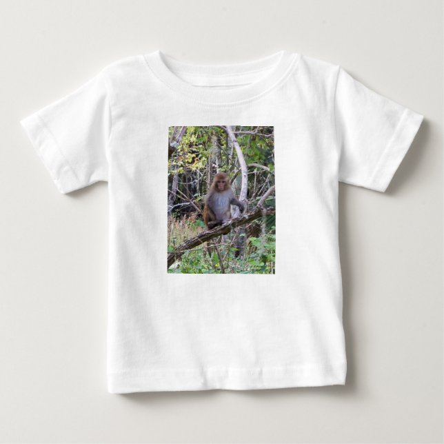 rhesus macaque monkey baby T-Shirt (Front)