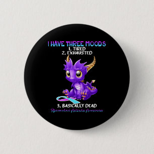 Rheumatoid Arthritis Awareness Dragon I Have Three 6 Cm Round Badge