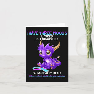 Rheumatoid Arthritis Awareness Dragon I Have Three Card