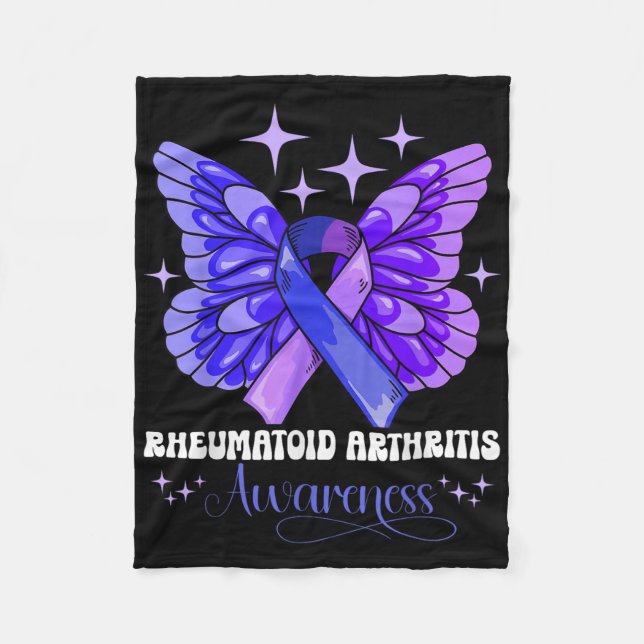 Rheumatoid Arthritis Awareness  Fleece Blanket (Front)