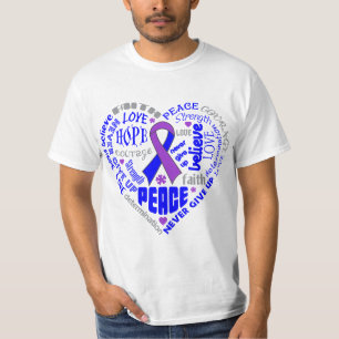 Rheumatoid Arthritis Awareness Heart Words T-Shirt