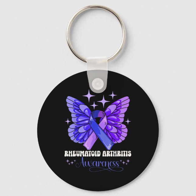 Rheumatoid Arthritis Awareness  Key Ring (Front)