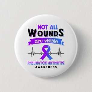Rheumatoid Arthritis Awareness Month Ribbon Gifts 6 Cm Round Badge